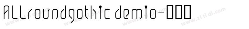 ALLroundgothic demio字体转换